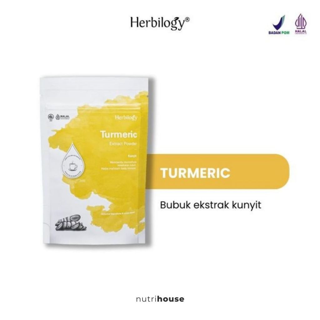 

Herbilogy Turmeric Kunyit Extract Powder - 100gr Membantu mengurangi radang