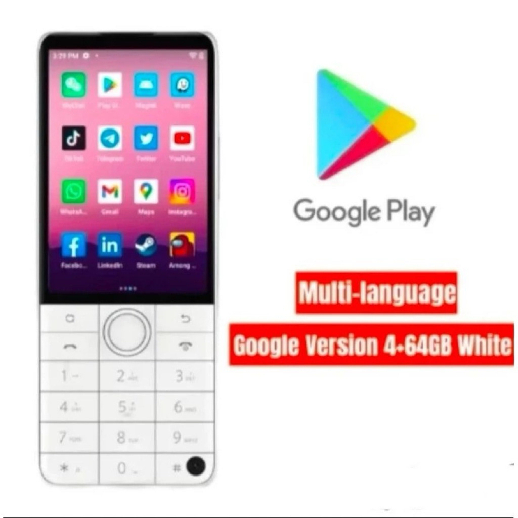 Qin F22 Pro 4GB 64GB Android 12 Touchscreen Global Version Keypad T9 hp keypad android baterai tahan