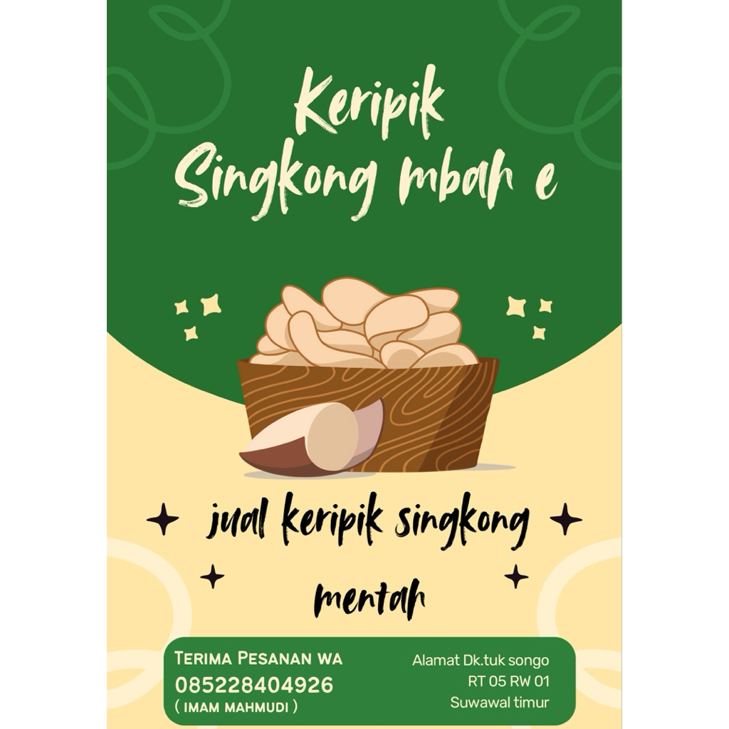 

kripik singkong mentah mbah e