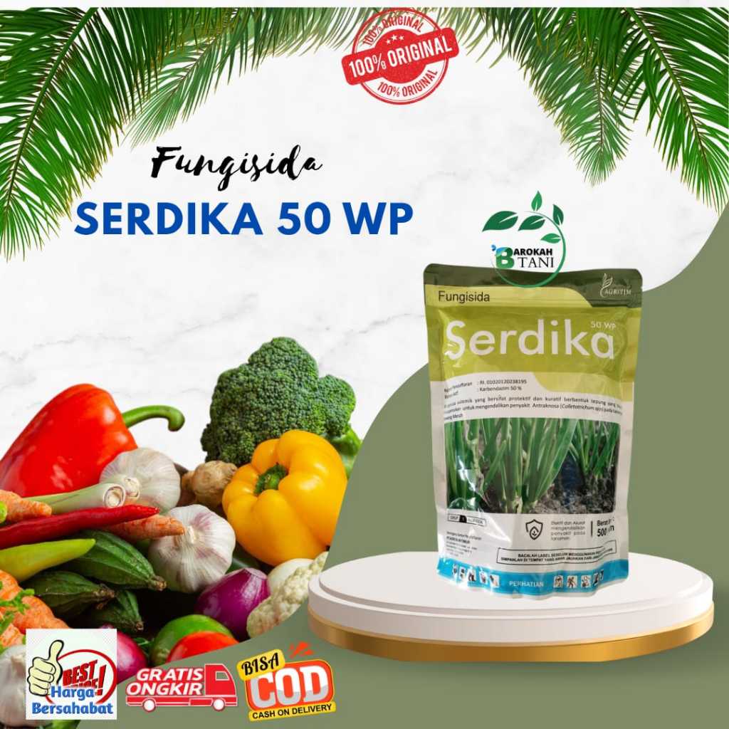 fungisida SERDIKA 50WP (bahan aktif: karbendazim 50%)