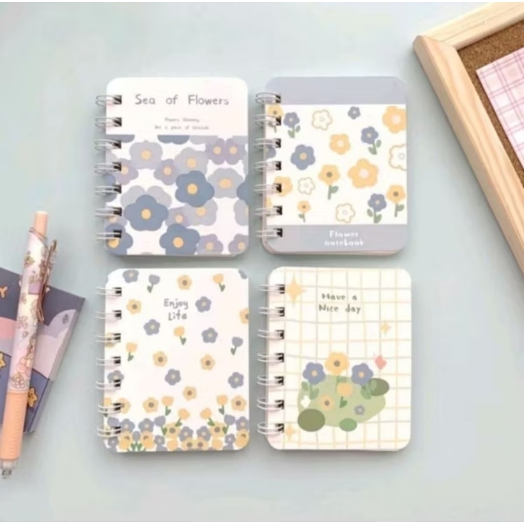 

Notebook Ring Motif / Note Book / Buku Tulis Mini / Buku Catatan Kartun