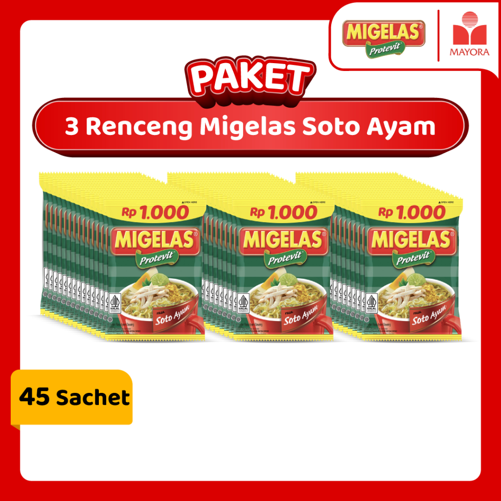 

Paket 3 Renceng Migelas Soto Ayam