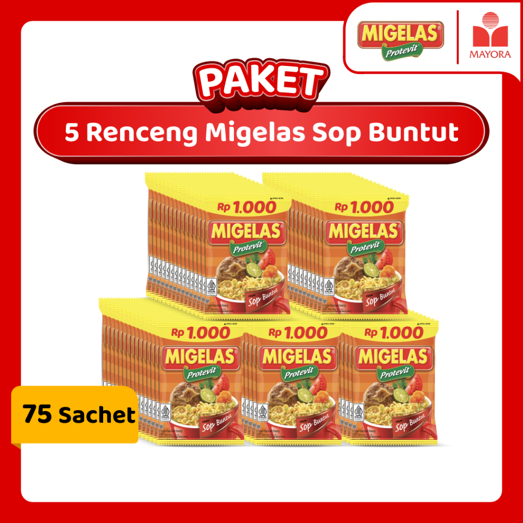 

Paket 5 Renceng Migelas Sop Buntut