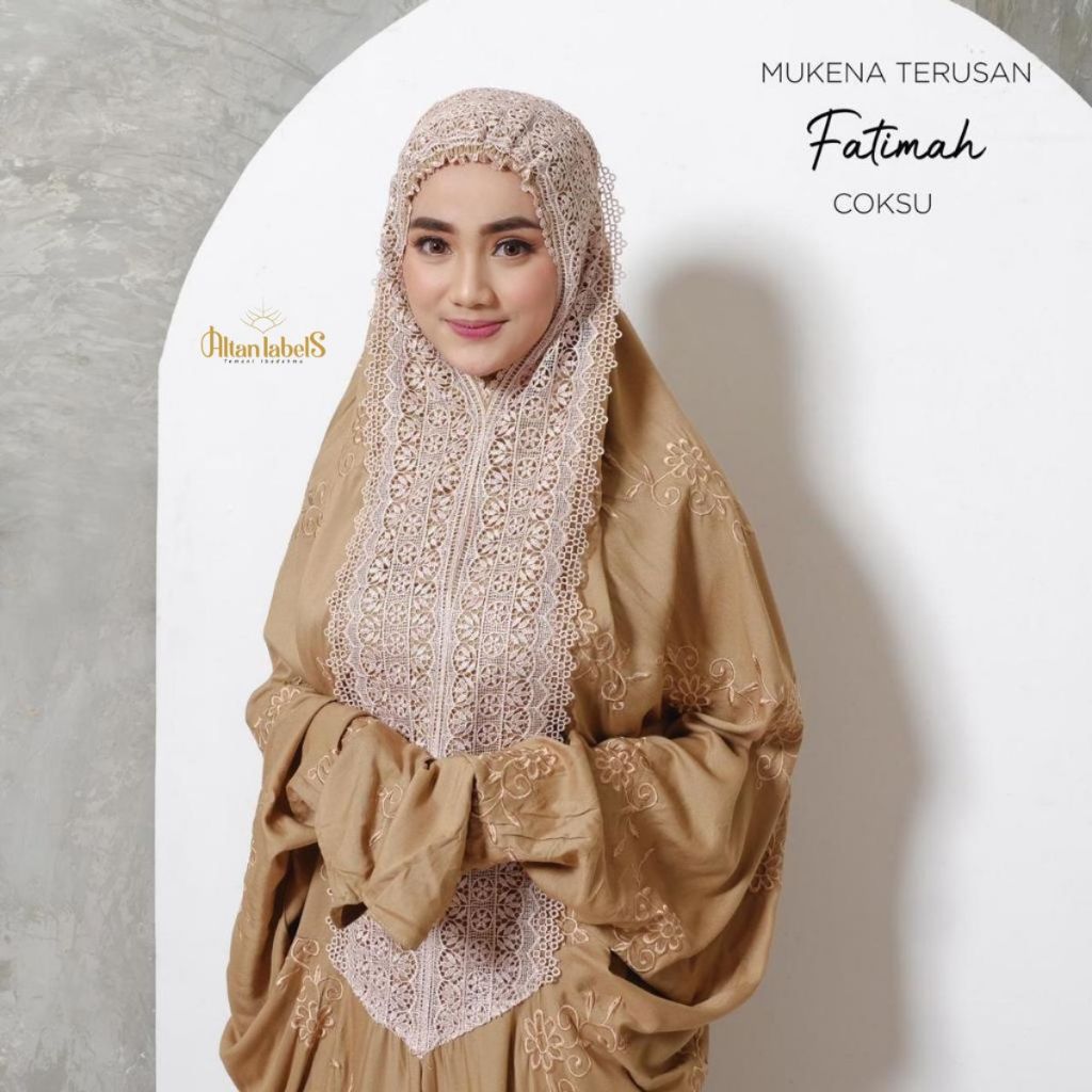 Mukena Dewasa Terusan Rayon Bordir Fatimah Series