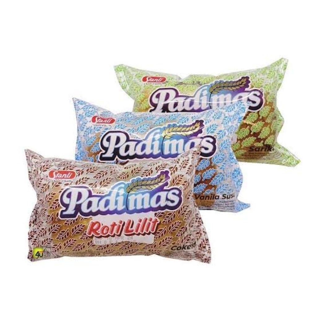 

PADIMAS ROTI LILIT RASA VANILA SUSU | COKELAT | SARIKAYA NETTO 60 GR muraaj