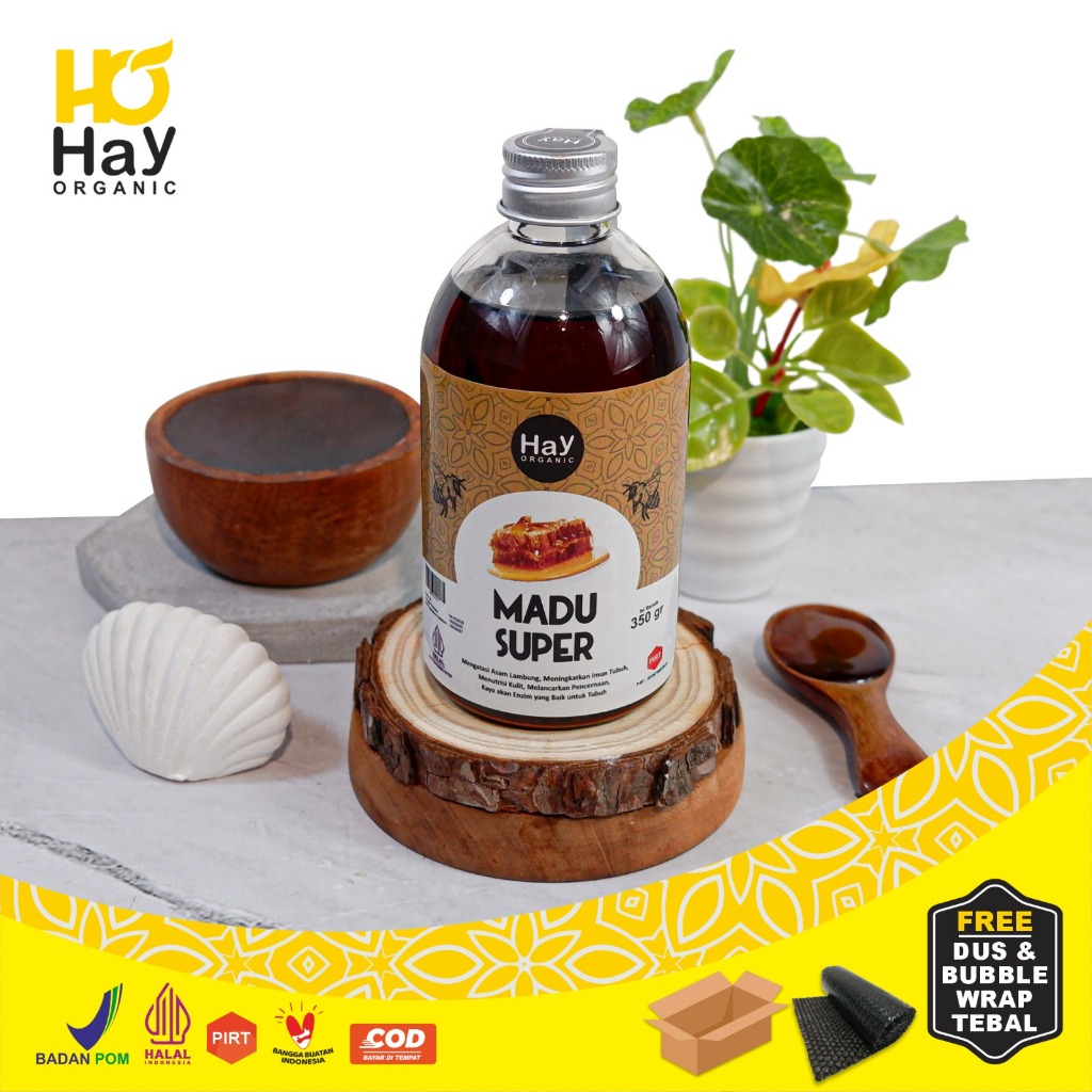 

Hay Organic Madu Hutan Asli 350gr - Madu Hutan Kalimantan Gholiban Kualitas Super
