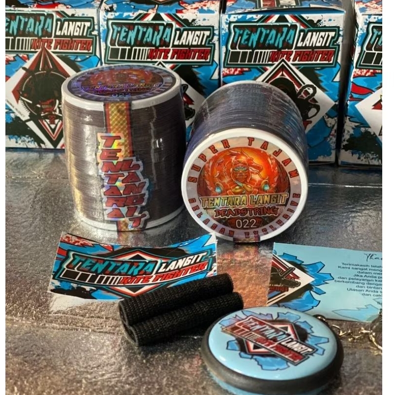 GELASAN JEPRET MATOT LAYANGAN TENTARA LANGIT DEADSTRING BAHAN SENAR PUTIH UKURAN 022 PANJANG 2000 YA