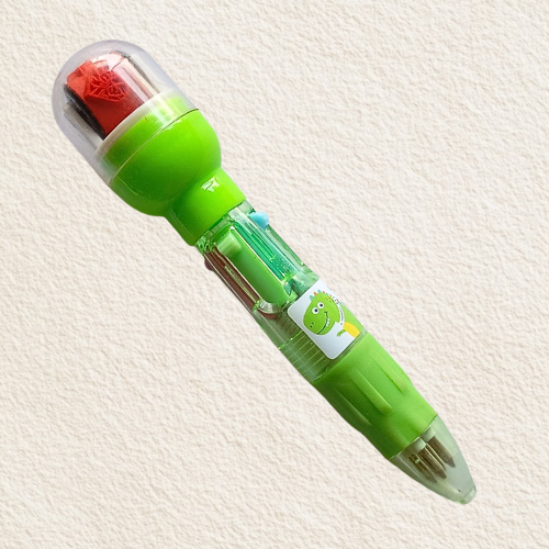 

Pen 4 warna 5in1 pendek + roller Stamp