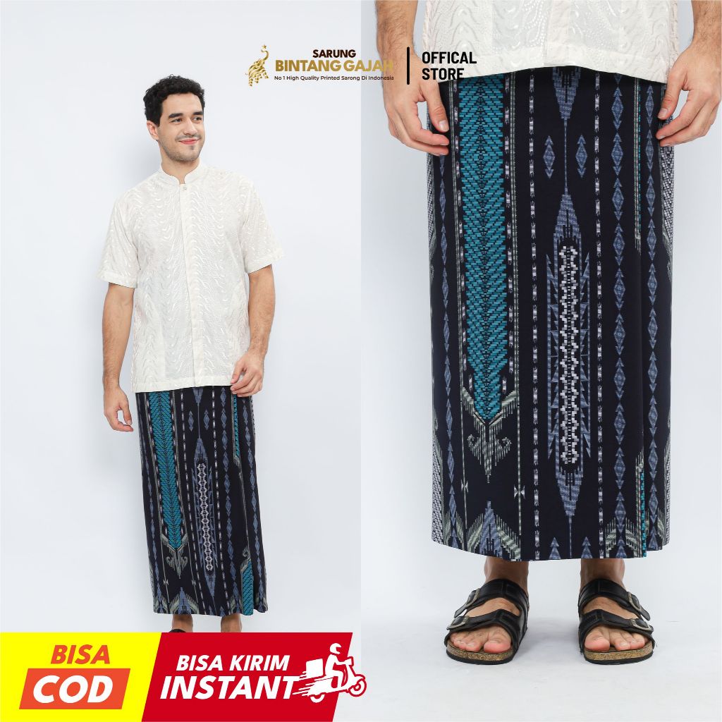 Sarung Bintang Gajah Onta Legenda WS 7482 JATYA Motif Garis Etnik Modern