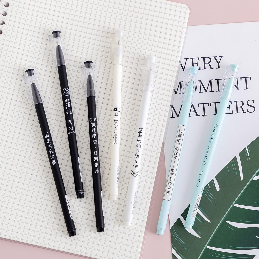 

EC Pulpen Aksen Jepang 0.5MM Alat Tulis Kantor dan Sekolah / Pena Gel Tinta Hitam / Pulpen Gel Japanese / Bolpoin Pena Cair Stockami A86