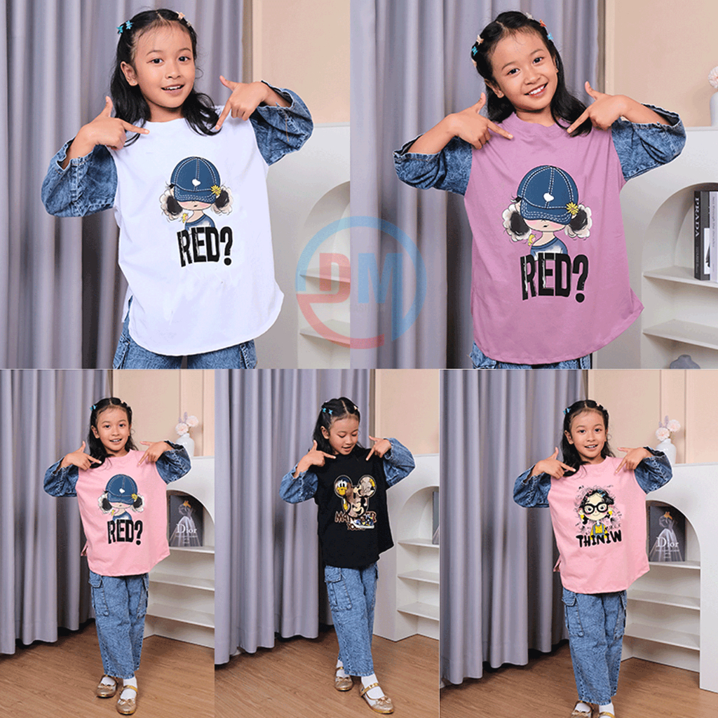 Baju Setelan Anak Perempuan Kombinasi Levis Model Terbaru Kekinian Trendy