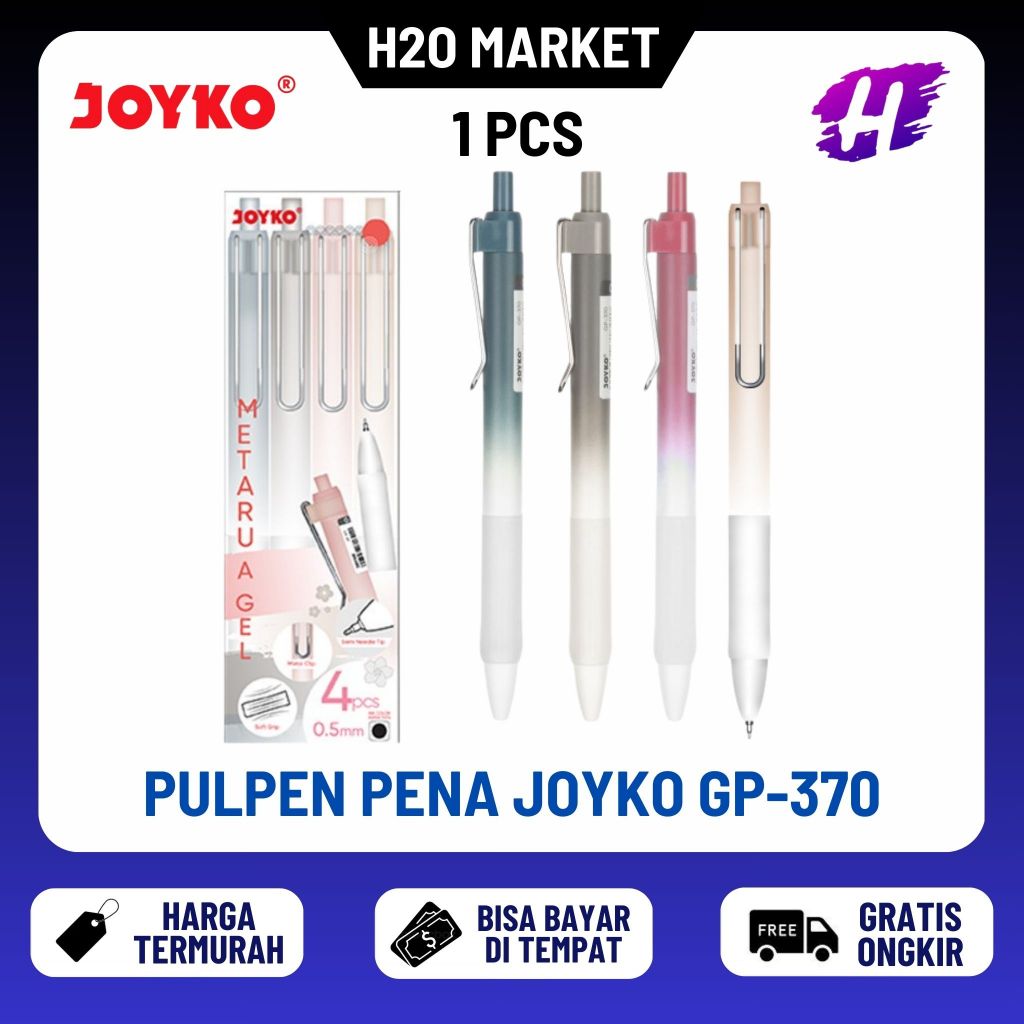 

❤️H2O❤️ Gel Pen Pulpen Pena Joyko GP-370 Metaru A Gel 0.5 mm