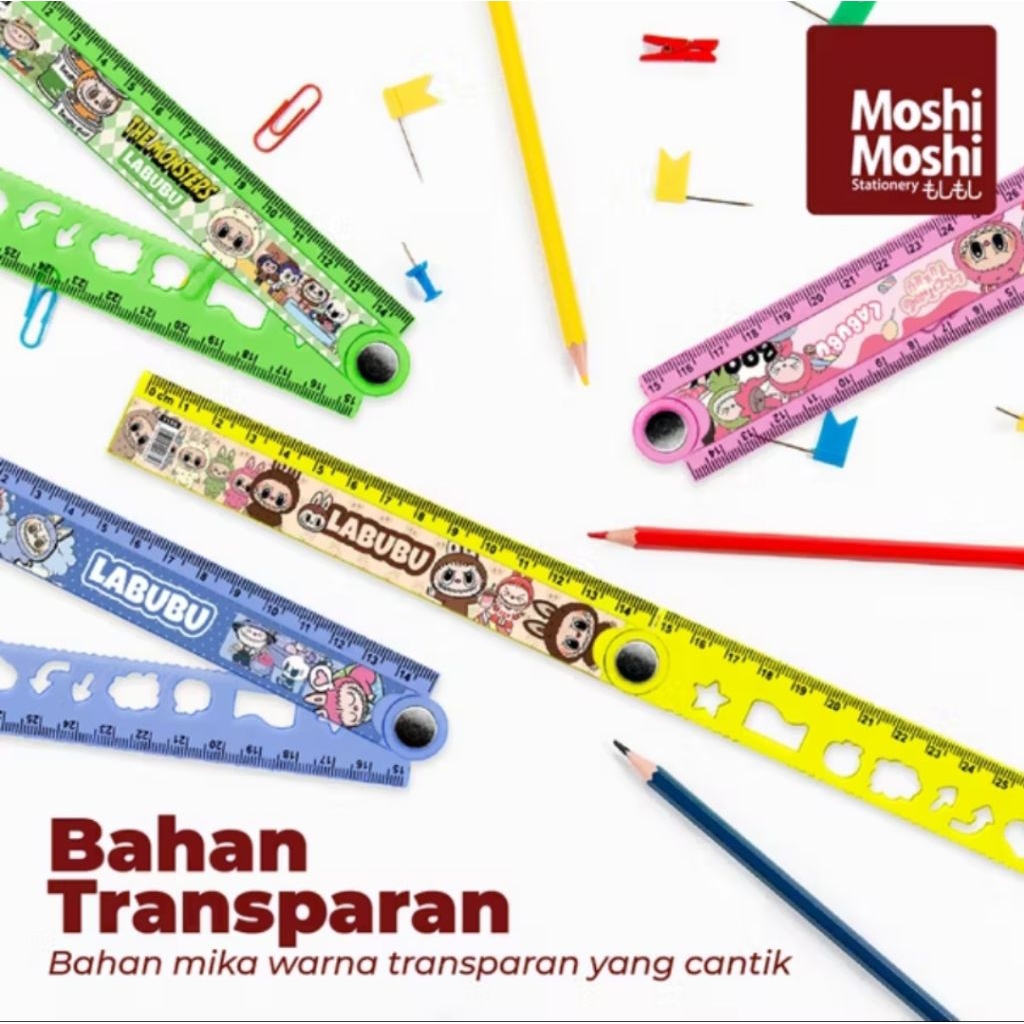 

SB PENGGARIS LIPAT penggaris LABUBU series Alat tulis sekolah