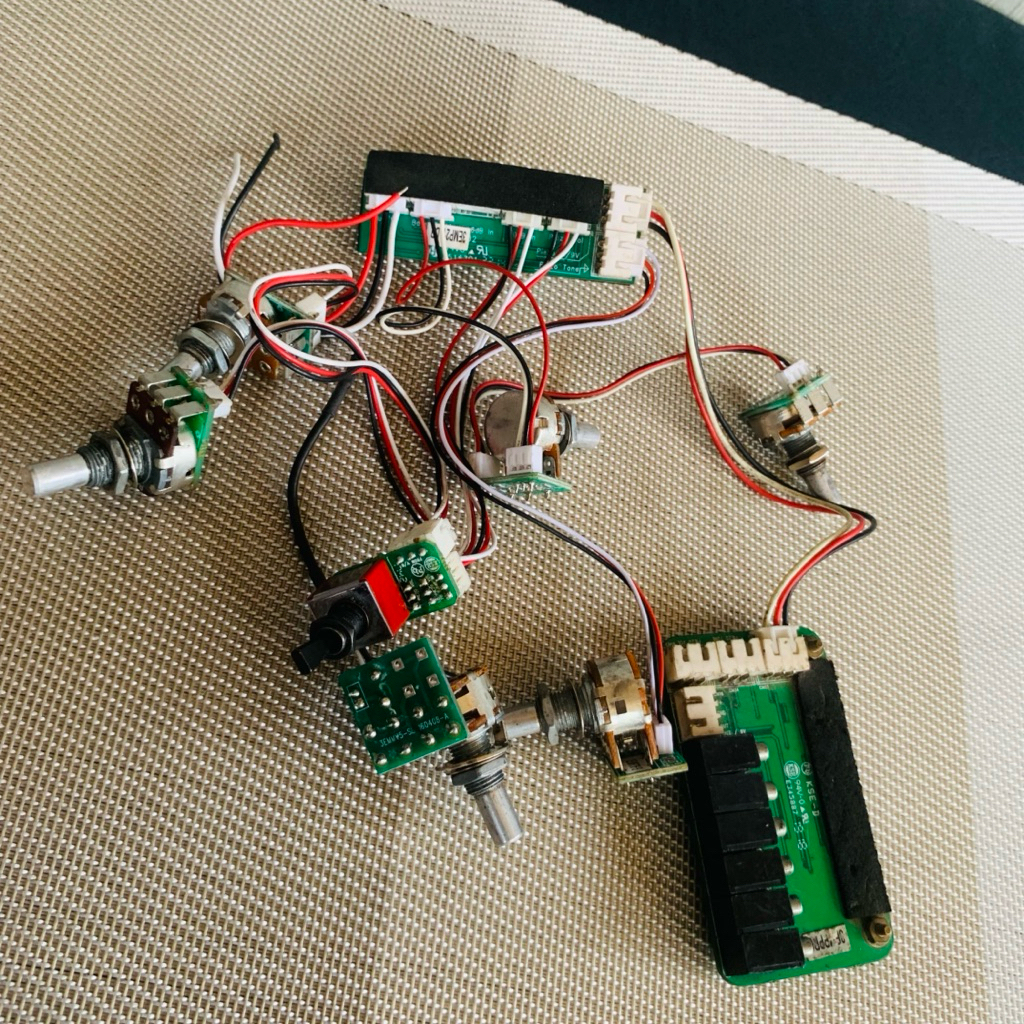 preamp active bass 3band 5potensio ibanez sr 3emp21ldr 1 swith + piezo original