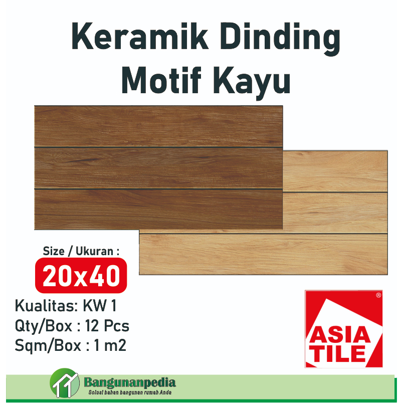 KERAMIK 20X40 MOTIF KAYU / KERAMIK DINDING MOTIF KAYU