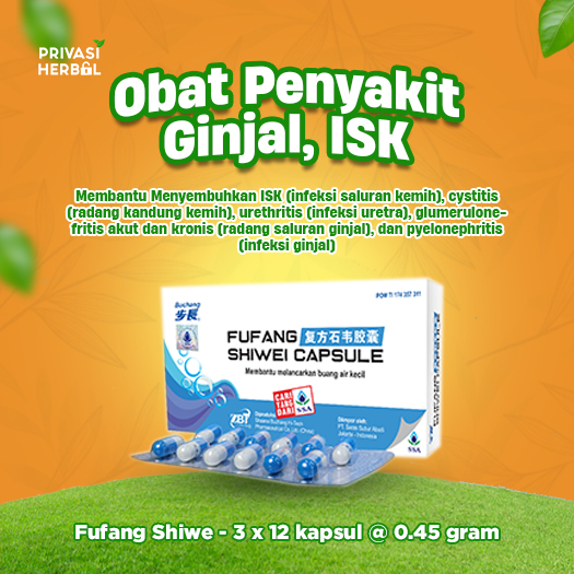 Obat Herbal Cina Infeksi Kandung Kemih, Ginjal Fufang Shiwei Original Asli