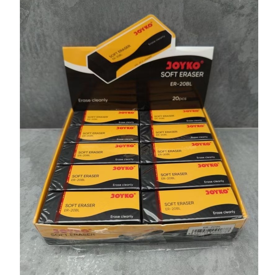 

[20 pcs] Penghapus / Stip Joyko Putih Hitam Besar