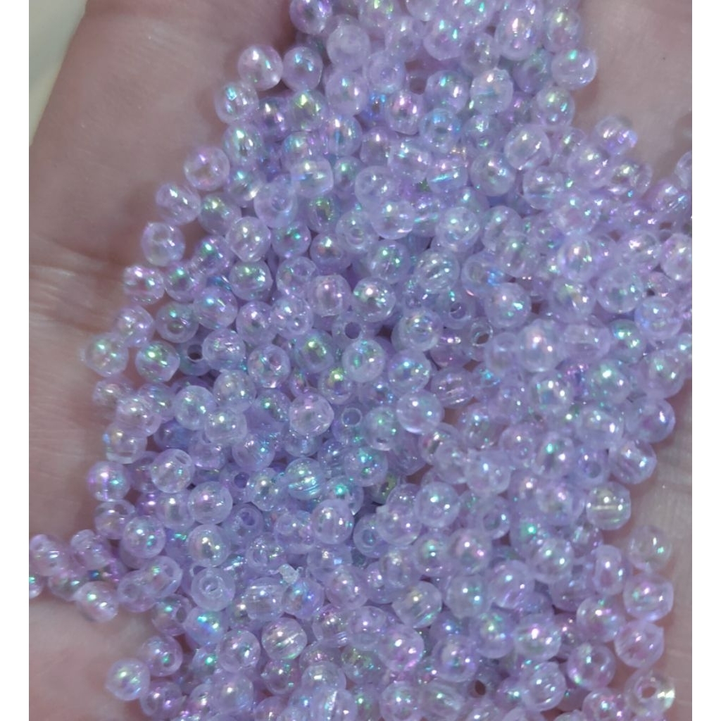 mutiara pelangi 3mm / Payet mutiara murah / mutiara biasa
