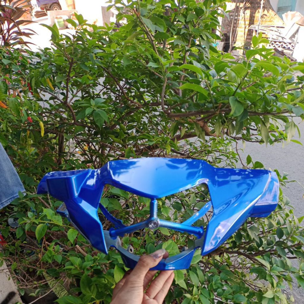 batok totok depan Yamaha Vega ZR warna biru muda