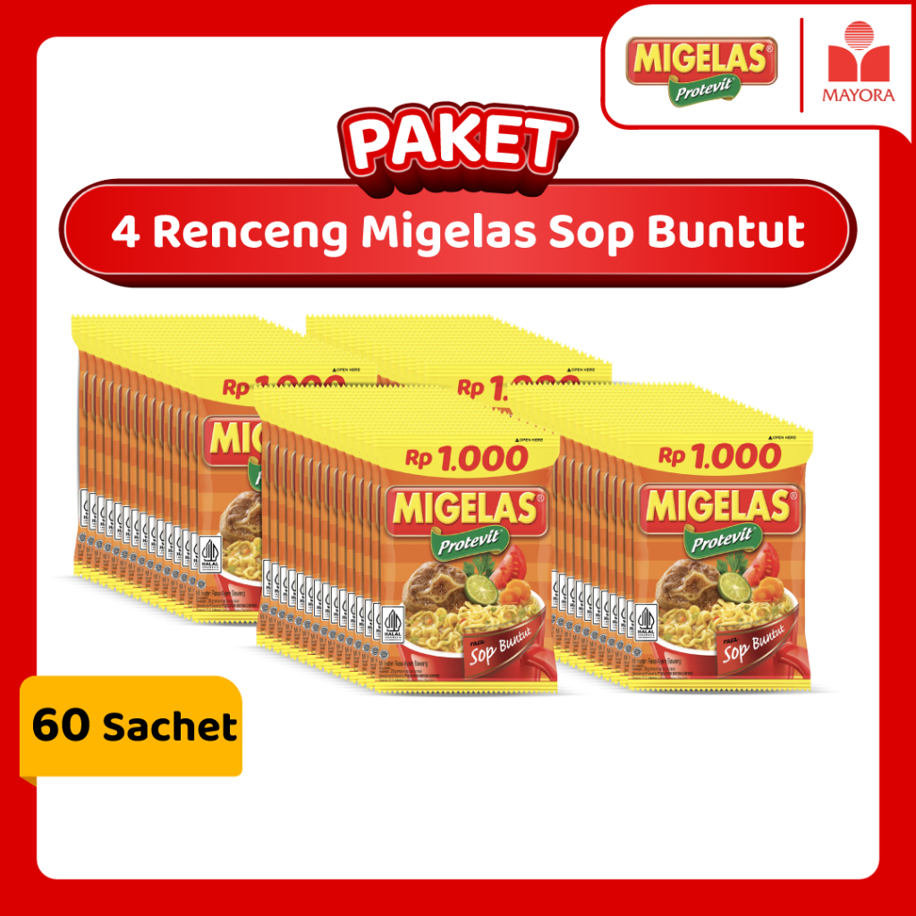 

Paket 4 Renceng Migelas Sop Buntut