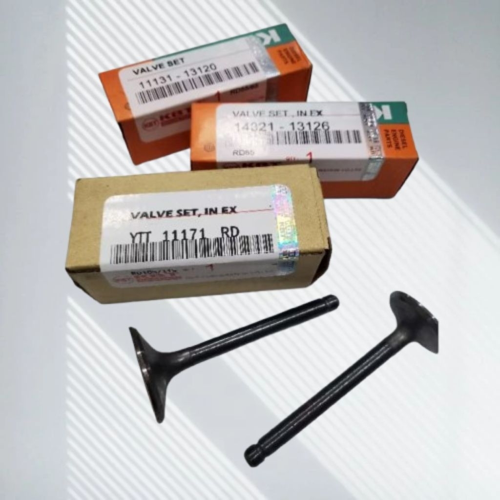 Valve Set Mesin Diesel KUBOTA RD55/65 - RD85 - RD105 / Klep Inlet Exhaust Disel Kubota RD / Klep RD5