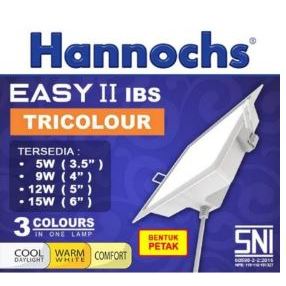 Hannochs Downlight LED EASY II Kotak 12 watt Tricolour Hannochs