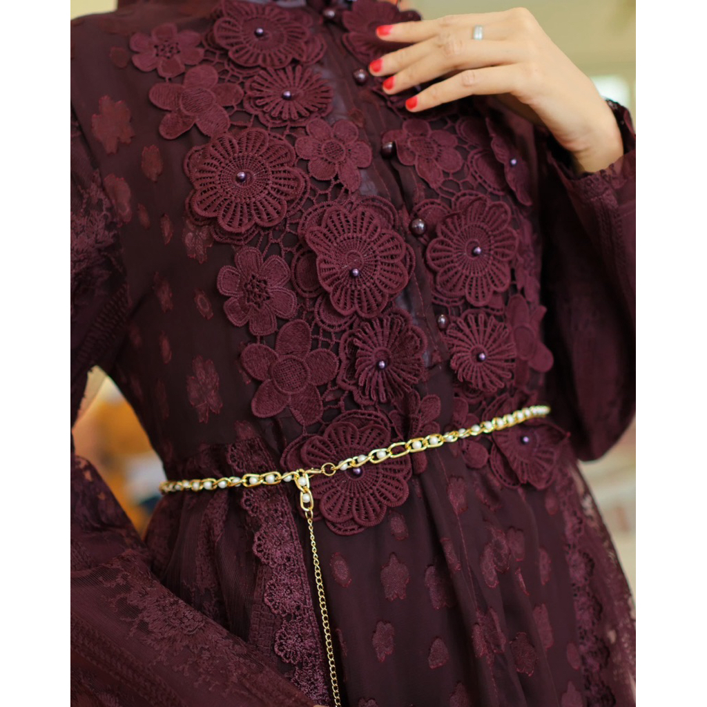 YL183 Gamis model rompi lepas 2 baju cantik