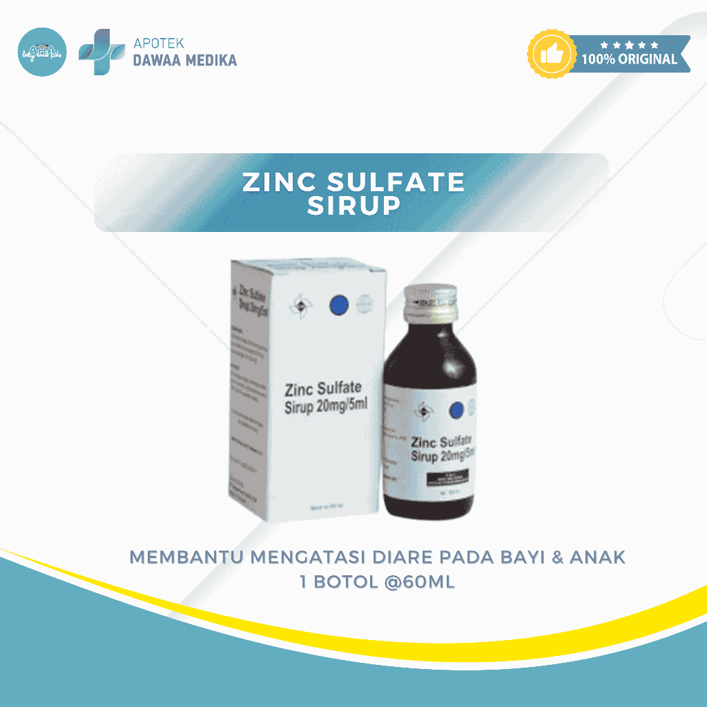 ZINC SULFATE SIRUP 20MG/5ML BOTOL 60ML