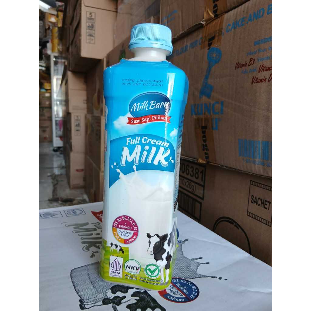 

Susu UHT Full Cream 1 Liter Milk Barn setara UHT Diamond Full Cream 1 Liter