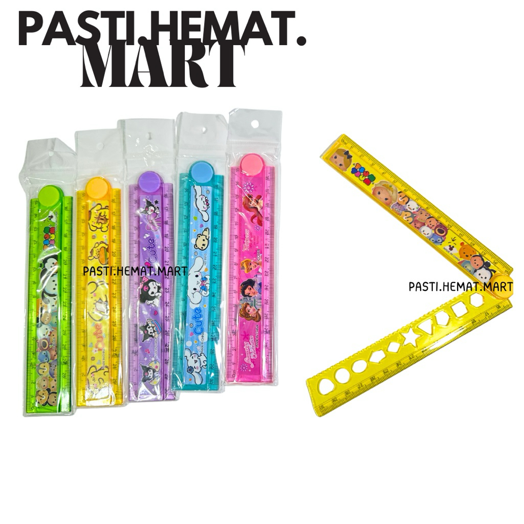 

Penggaris Lipat 30 cm Karakter Fancy / Penggaris Plastik