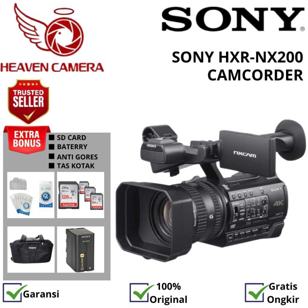 SONY HXR-NX200 4K PROFESSIONAL CAMCORDER / CAMCORDER SONY HXR-NX200 / SONY HXR-NX200 / SONY NX200