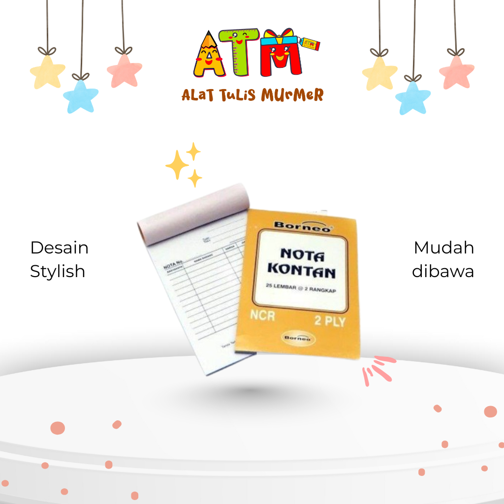 

Nota/Bon/Faktur/NotaNCR Borneo B-2Ply/1pcs