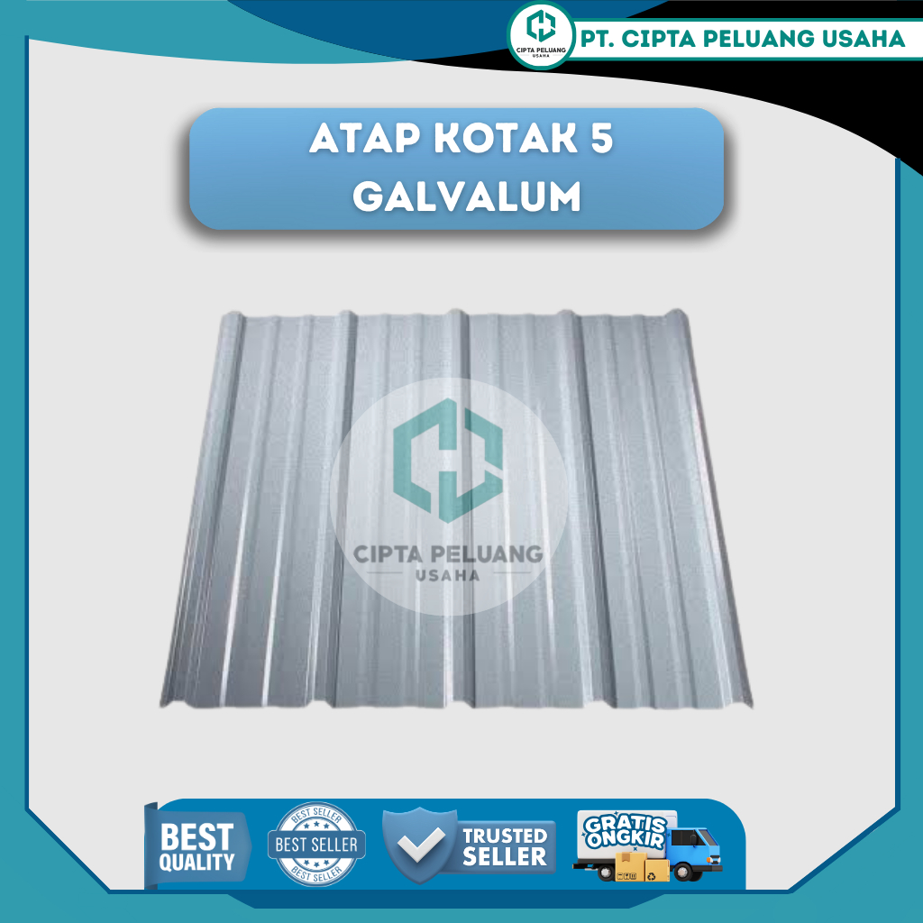 [BERKUALITAS] ATAP KOTAK 5 GALVALUM // ATAP SPANDEK GALVALUM BEST QUALITY BAJA RINGAN // RANGKA ATAP