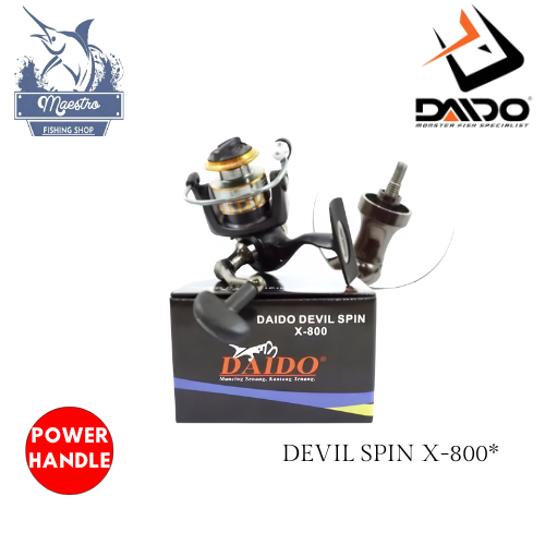REEL DAIDO DEVIL SPIN X 800 POWER HANDLE ORIGINAL