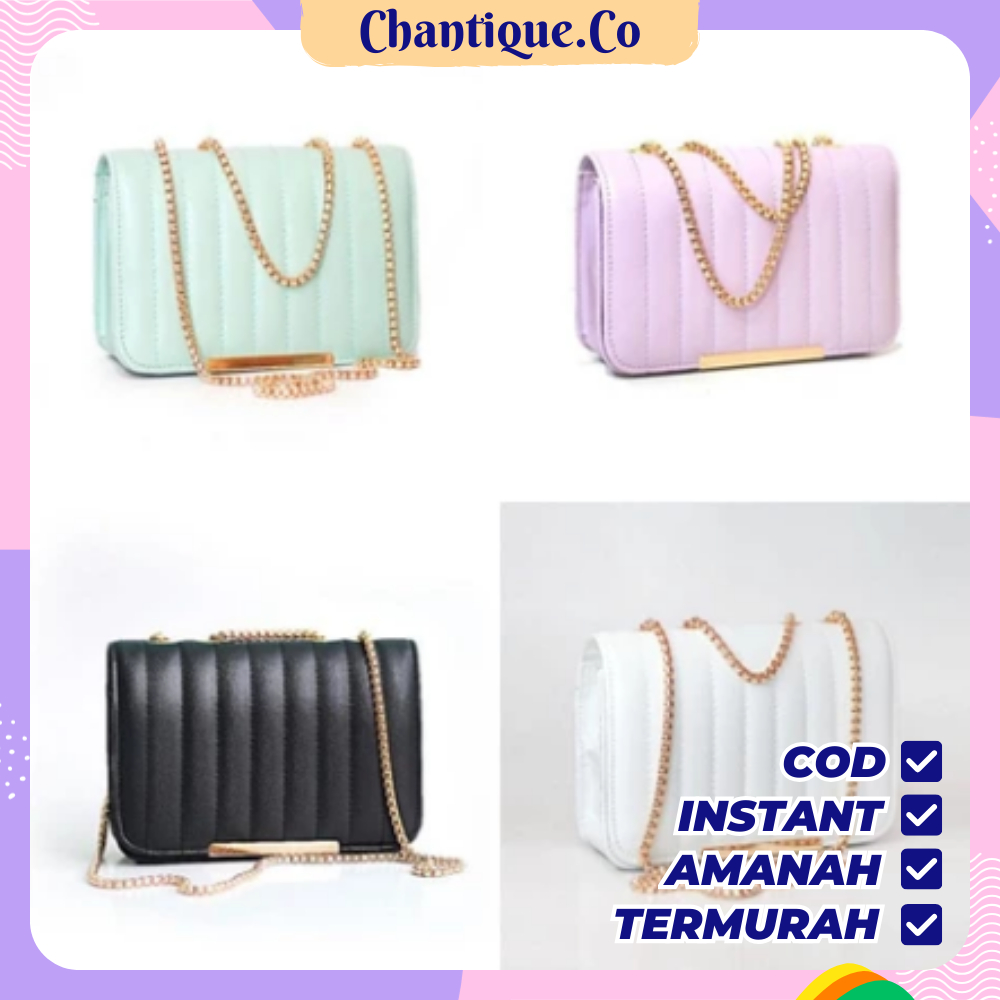 TAS KALINA - Tas Selempang Wanita Terbaru Viral Korea Rantai Emas