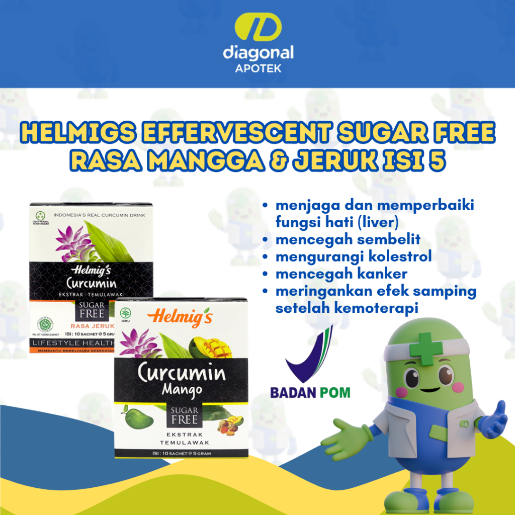 

Helmig's Effervescent Sugar Free Jeruk box 10S vitamin c dan daya tahan tubuh