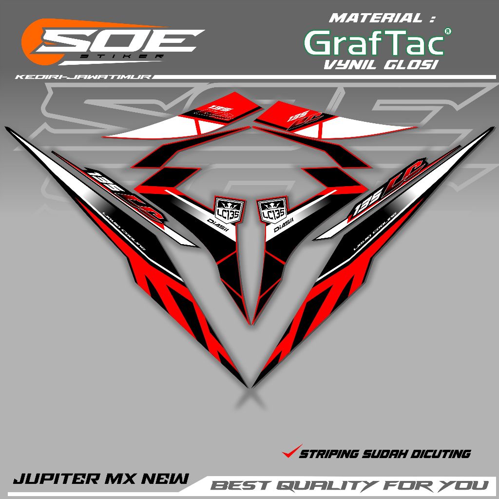 STRIPING JUPITER MX NEW 135 custom 135lc malaysia / copy striping standart malaysia / striping jupit