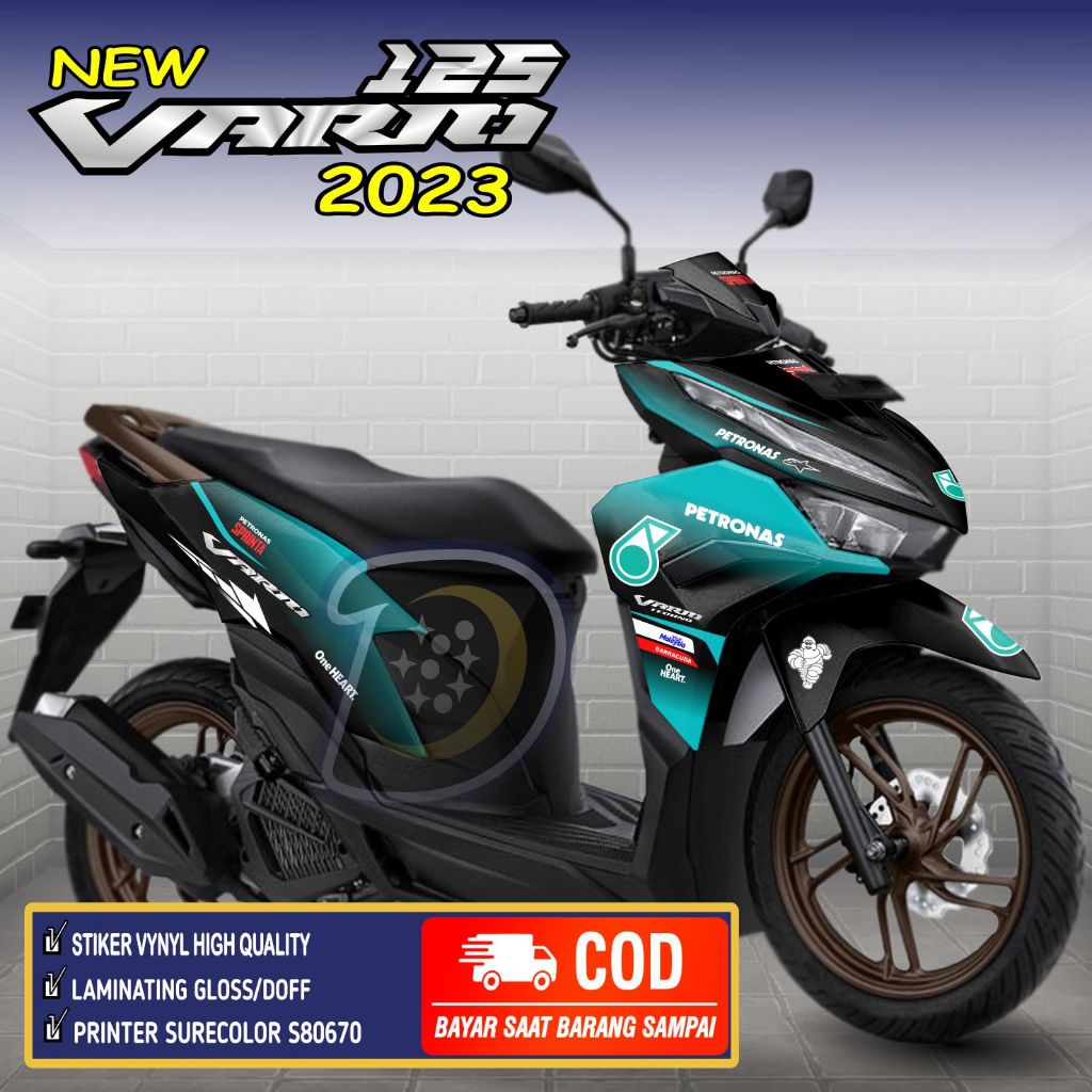 Stiker full body Vario 125 2023 Striping Honda Vario 125 New 2023 Decal Vario 125 2023 Petronas