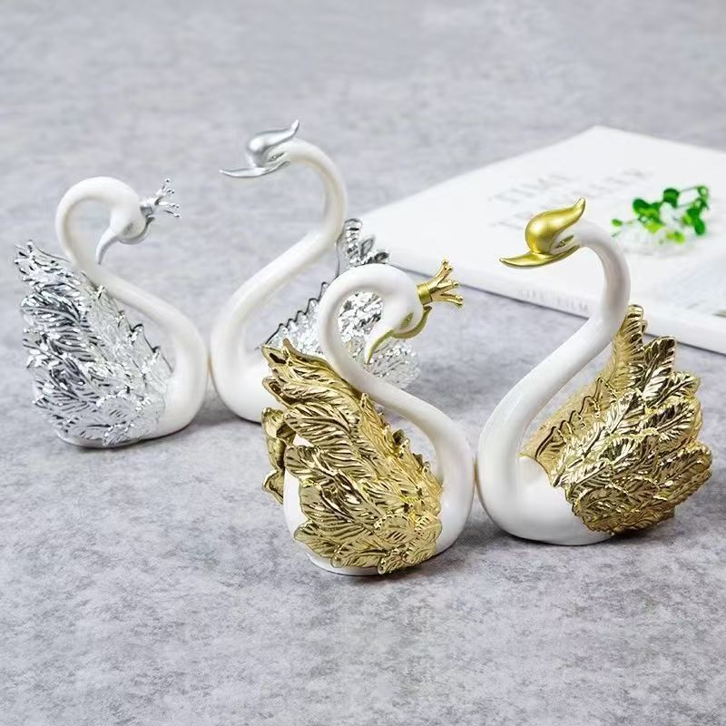

Sepasang Angsa Gold Silver Hiasan Wedding Dekorasi, Dekorasi Kue Ulang Tahun, Aksesoris Meja Dessert, Pesta Pernikahan