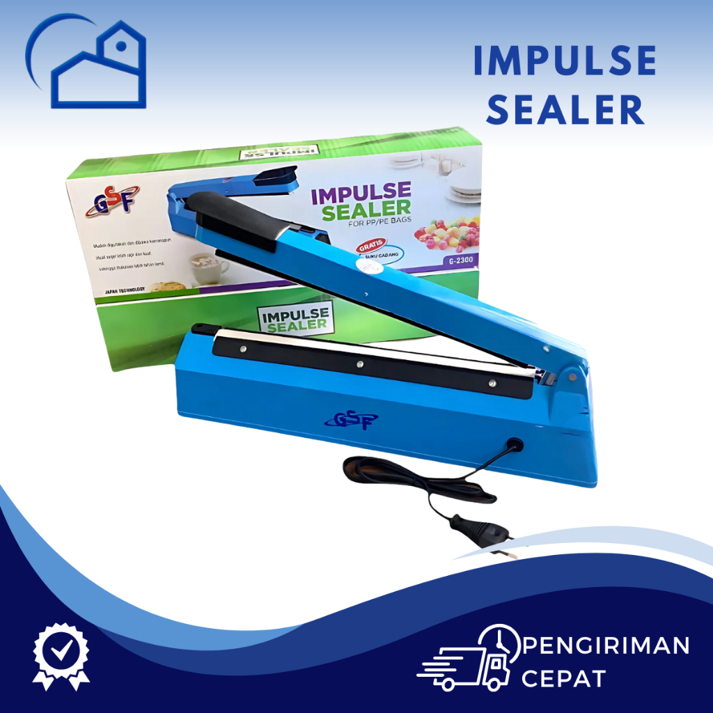 HOMESTATION - Impulse Sealer 20  30 40 cm Alat Press Perekat Plastik  Alat Press Plastik GSF Q2