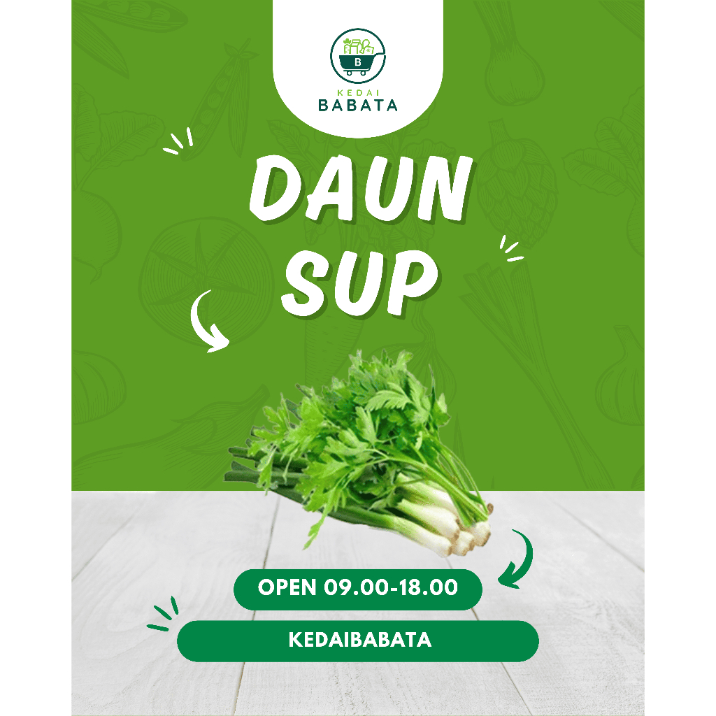 

Daun Sup Daun Bawang Daun Seledri Fresh Kedai Babata