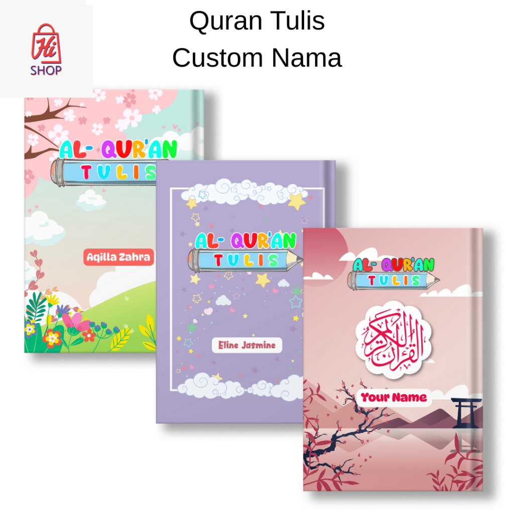 Free Custom Nama Al Quran Tulis Cara Cepat Menulis Mushaf Quran Juz 30 29 28 Anak-Anak & Pemula