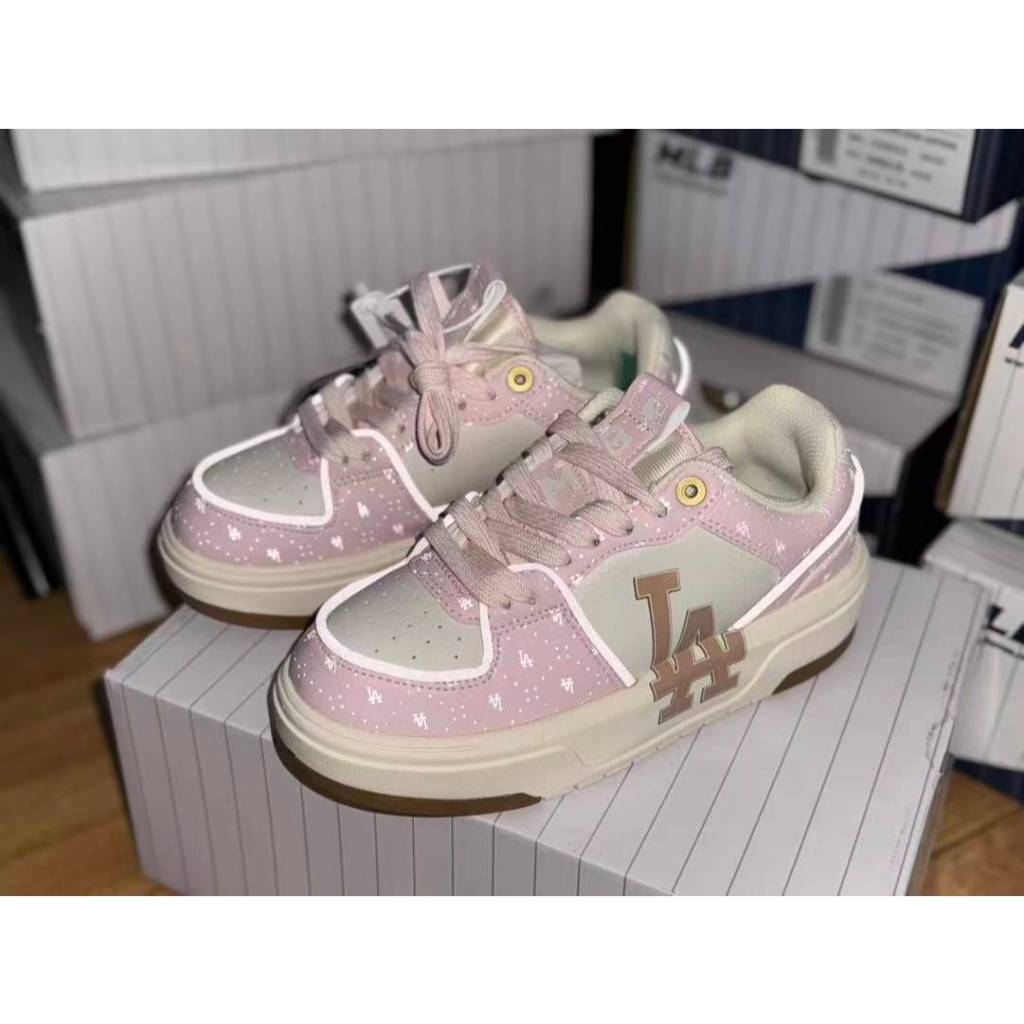 Sneaker MLB chunky liner (Size 36-40) LA Logo shoes- PINK