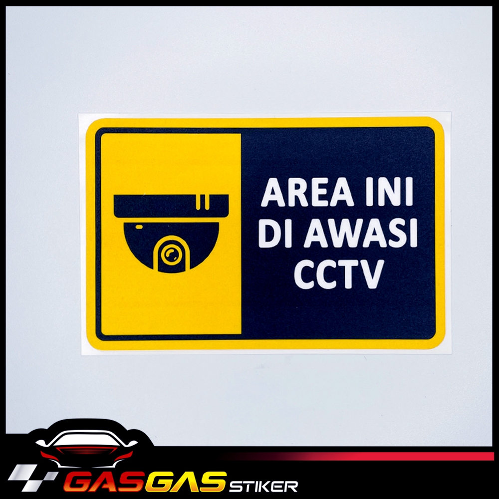 

Stiker CCTV | Stiker Peringatan di Awasi CCTV Bahan Vinyl Laminasi Doff Terbaru
