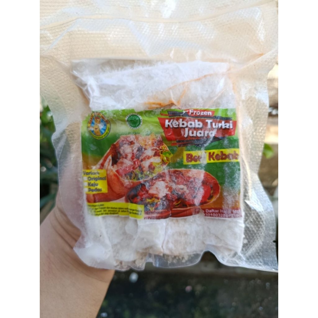 

Kebab Turki Juara Daging Sapi (Isi 10Pcs) Kemasan 400Gram
