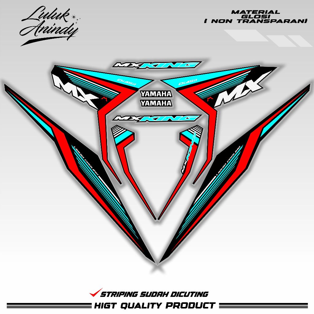 STRIPING JUPITER MX NEW 135 motif mx king custom copy standart motor / striping 135lc malaysia copy 