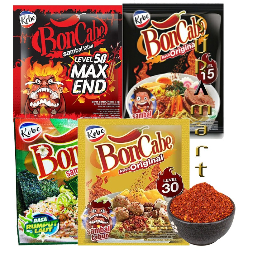 

(1 sachet) BONCABE sachet level 10 level 15 level 30 level 50 Super Pedas NEW Varian