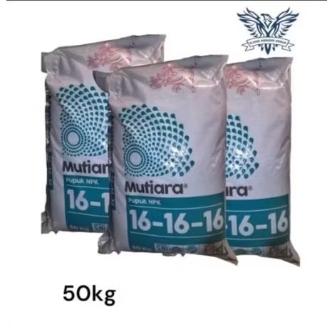 Karungan Mutiara 50kg Pupuk NPK Mutiara 16-16-16 Untuk Segala Jenis Tanaman Meroke Yaramila Unik 16