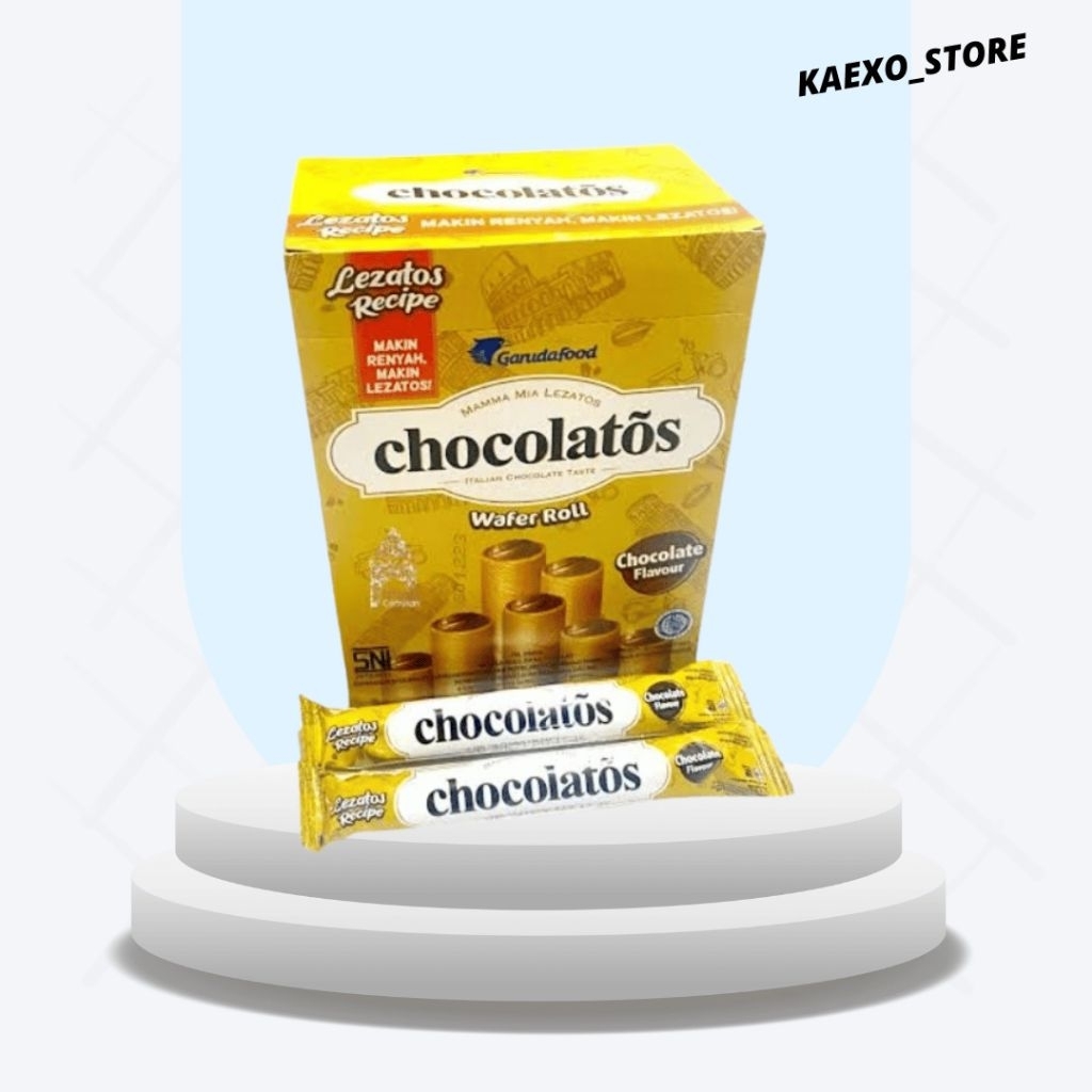 

Chocolatos wafer roll Isi 24 Satu Box || Chocolatos 24 pcs