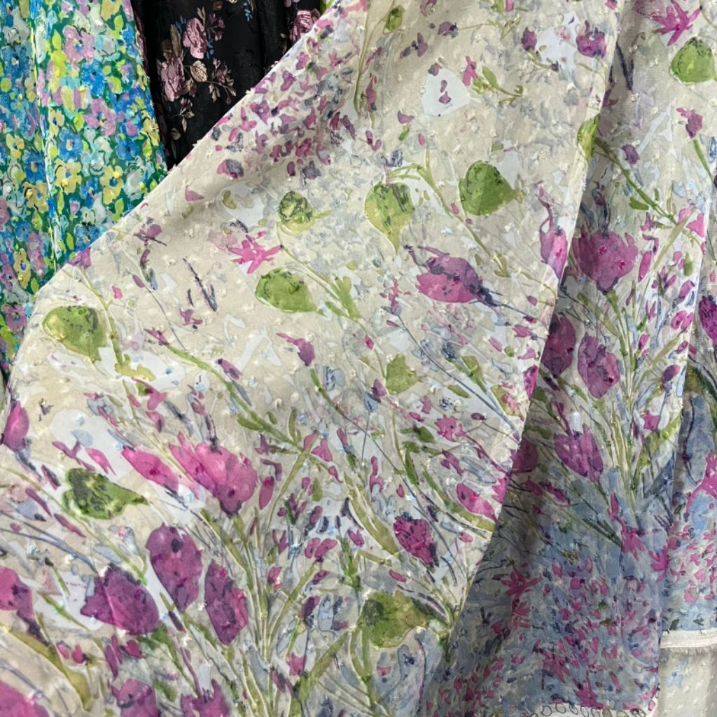 kaim sifon rubiah motif bunga pinggir